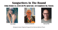Song Circle: Dana Sipos, Patrick de Gabrielle and Murray Fitch (host)