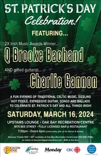 Q & charlie - paddy's day show at upstairs lounge