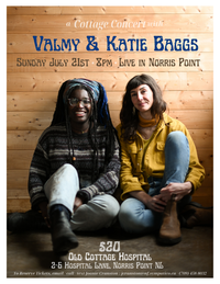 a Cottage Concert with Valmy & Katie Baggs