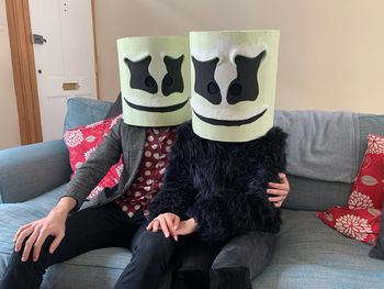 Relaxing before filming the TBelly single "I Never Want To See Me Again" With actors Georgina Rose Robinson & Rob Newman.

