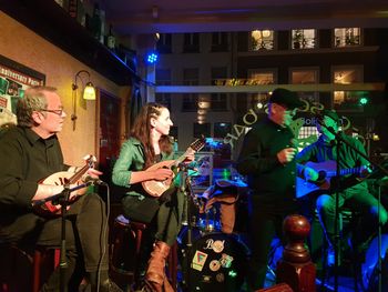 Storm & Ontij Live in O'Caseys The Hague with Irina Rammos and George Overmeire on mandolin. February 7, 2020.
