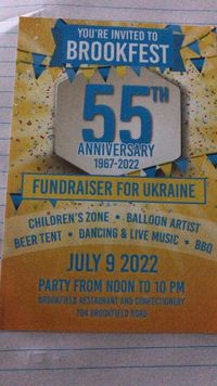 Fundraiser for Ukraine at Brookfest!