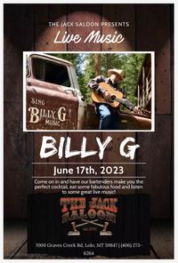 Billy G @ The Jack Saloon