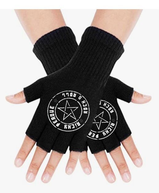 Ricky Perdue Rock n Roll Fingerless Gloves