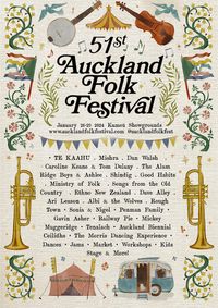 Sonia and Nigel at Auckland Folk Festival
