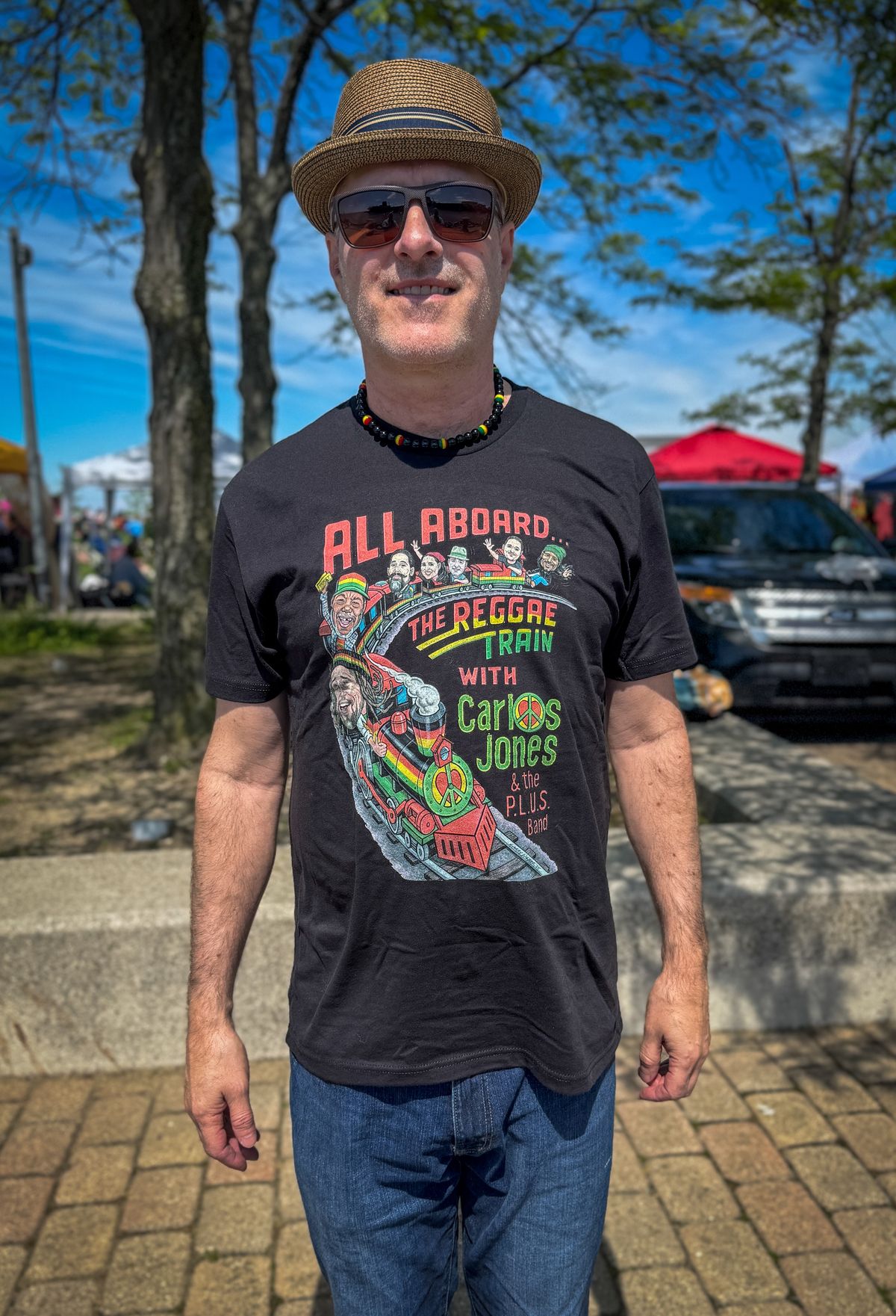 Reggae Train T-Shirt Black (S, M, L, XL)