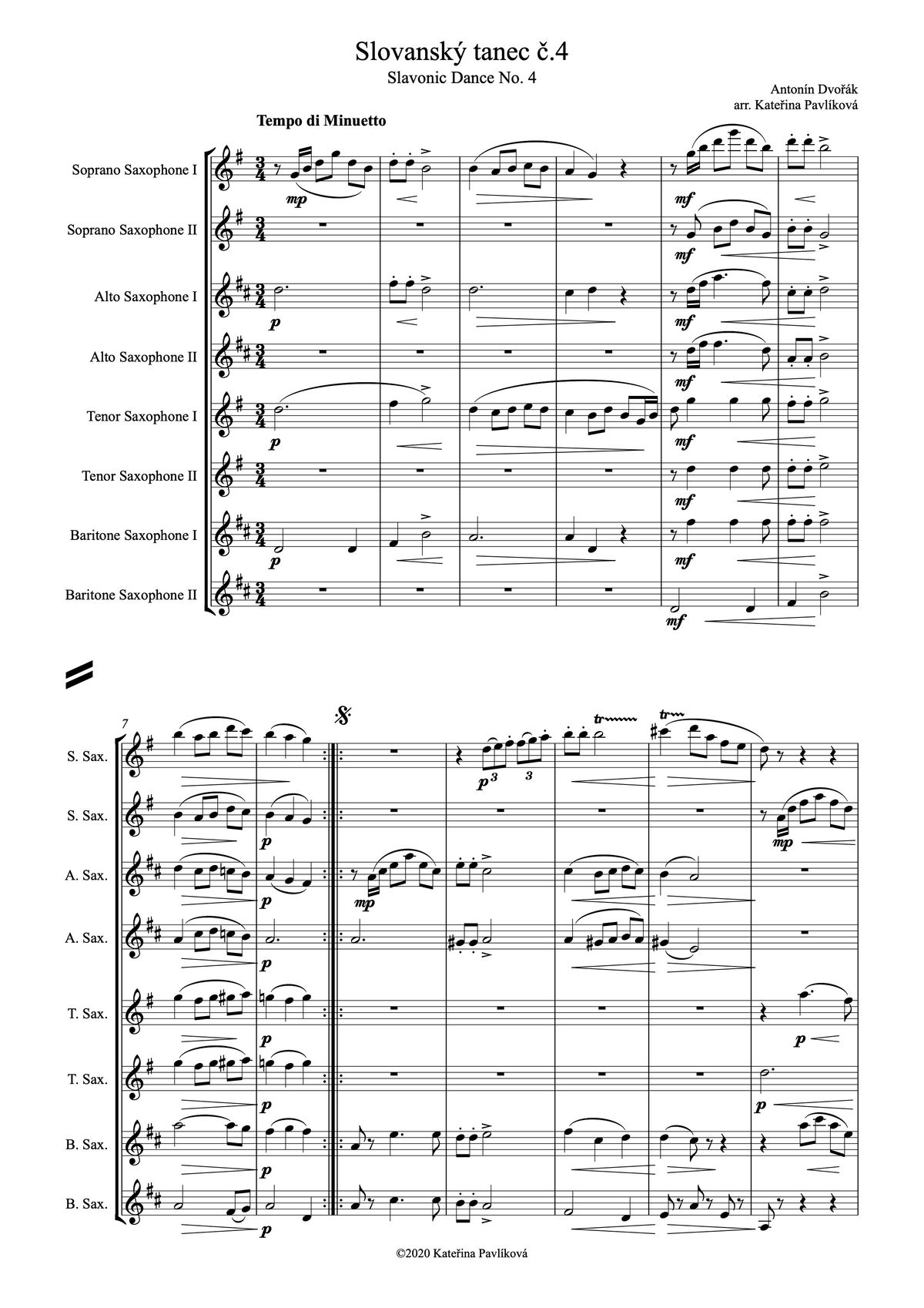 Antonín Dvořák: Slavonic Dance No. 4