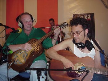with Phil Alvin live on Radio 1, Peer Belgium, 2003,
