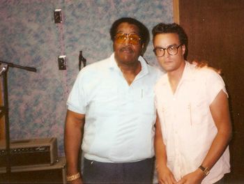 recording with Little Milton, AMemphis, August 1994
