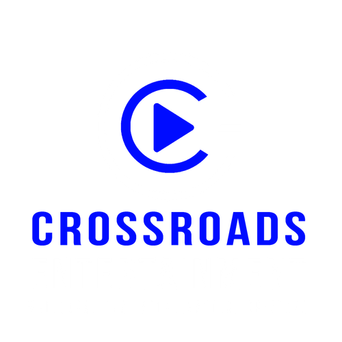 Crossroads Entertainment logo, representing Kentucky wedding and event DJs, MCs, coordinators, lighting, and content creation services.