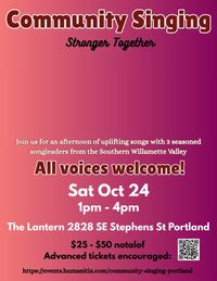 Community Sing Portland w/ Karly, Katie & Kjersten