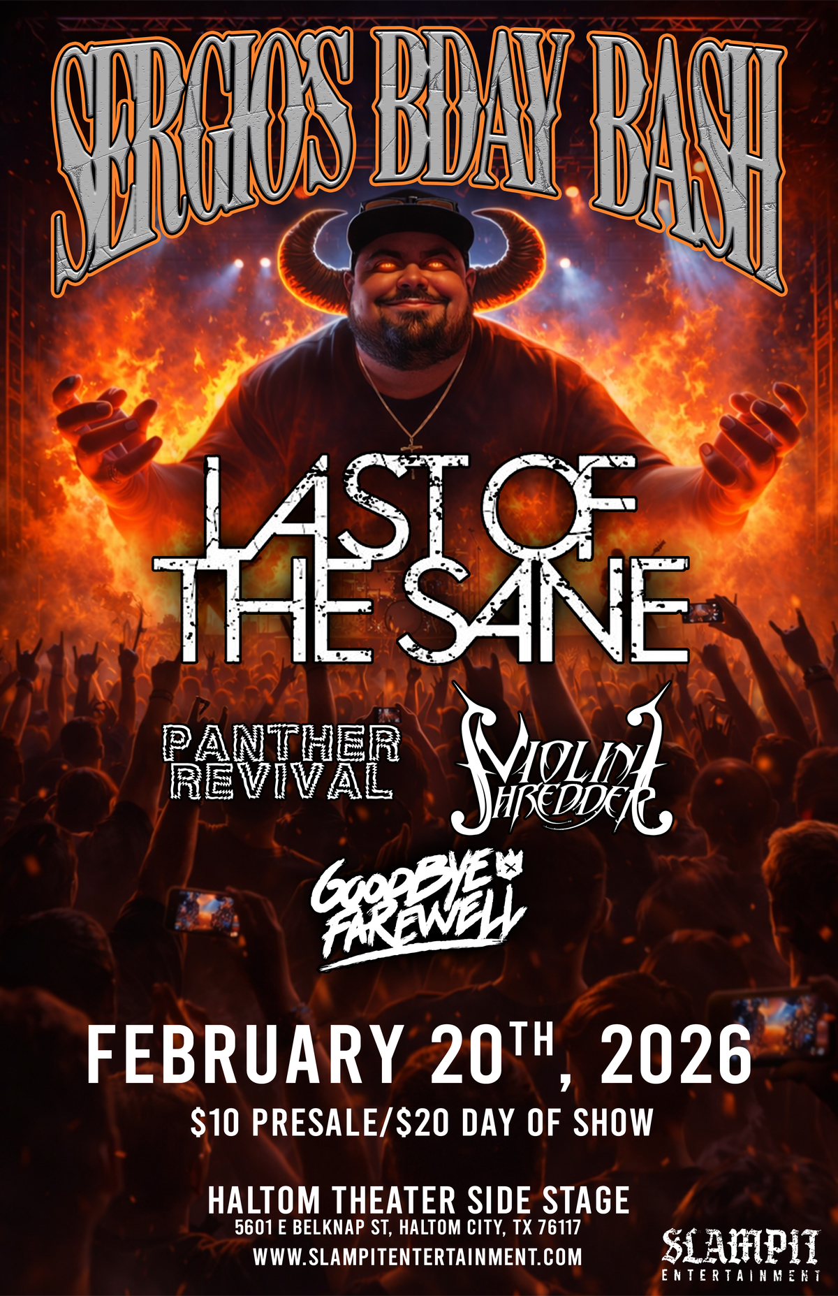 2/20/26 SERGIO'S BDAY BASH @ Haltom Theater Side Stage