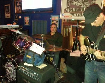 NIGHT TRAIN PERFORMING AT SIDELINES, RED HOOK, NY - 12/13/13.
