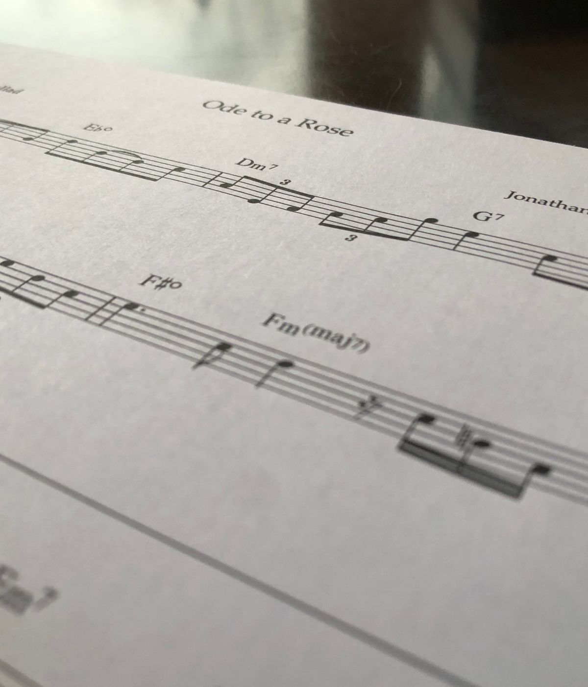 Ode to a Rose [Lead Sheet]