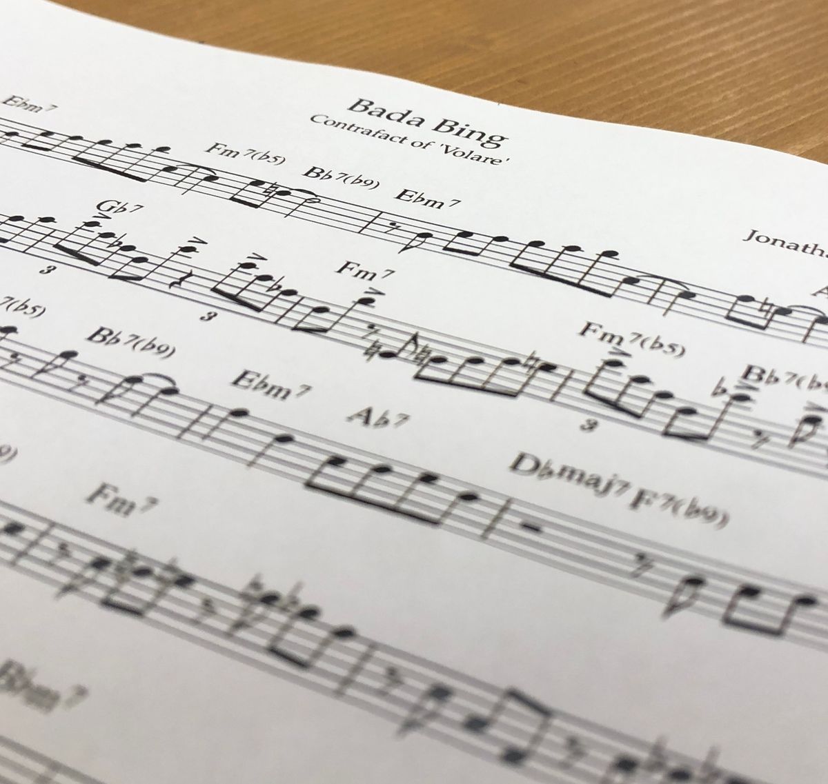 Bada Bing [Lead Sheet]