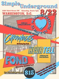 Making Friends As Adults / Carronades / Hear Tell / Fond