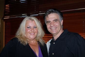 France Joli and Charlie Rodriguez at C.R.'s birthday.
