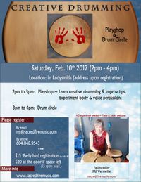 Creative Drumming Playshop & Drum Circle