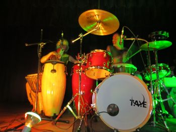 Drumming at Just Dance Vancouver (2013)
