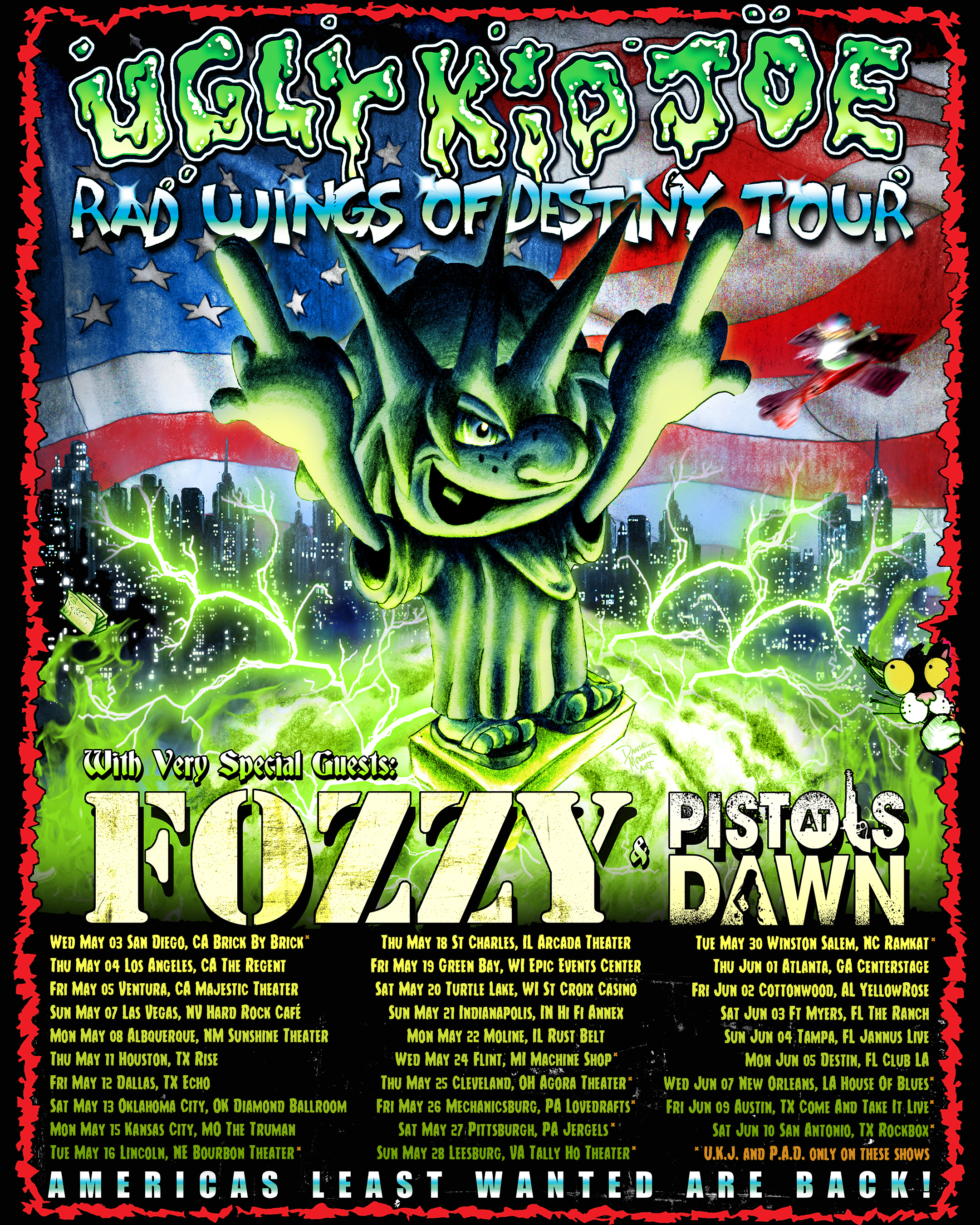 Ugly Kid Joe + Fozzy Are touring the USA!