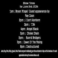 Music Charity Event (Dawn of The Rising)-Burn'd Bridges (special guest) 6pm