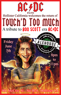 Touch'd Too Much's 1st Concert at Grillin & Chillin Alehouse in Hollister California