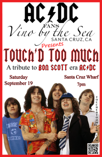 Touch'd Too Much rockin' Vino By The Sea on the Santa Cruz Wharf