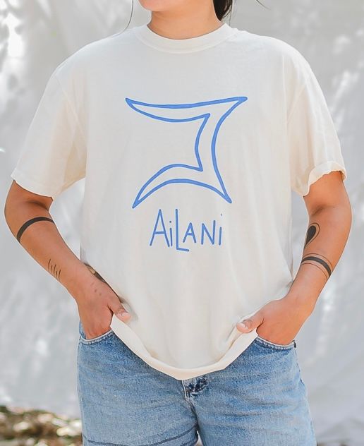 Ailani Logo Tee - Ivory