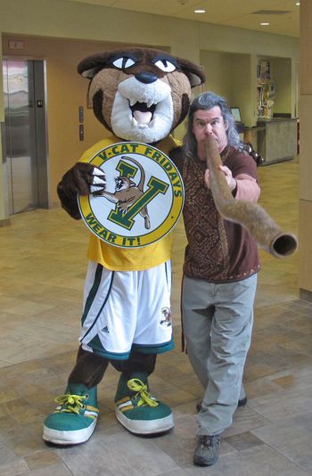 w/ UVM Rally Cat
