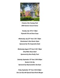 Friends Of The Training Field Summer Concert Series