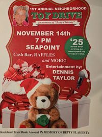 1st Annual Toy Drive in memory of Betty Flaherty