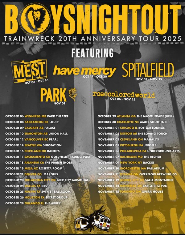 Boys Night Out Trainwreck 20th Anniversary w/MEST