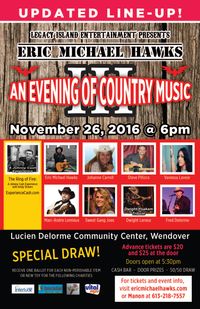 ERIC MICHAEL HAWKS's 3rd Annual "An Evening Of Country Music" 
