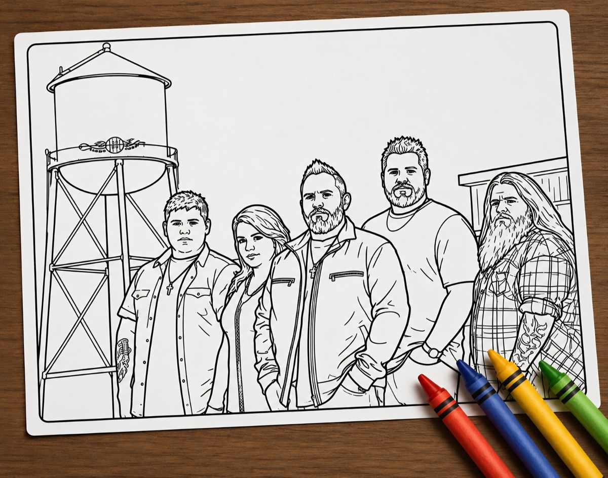 STS Coloring Sheet + 4 Crayons