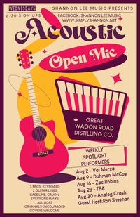 Great Wagon Road Distilling Co. Open Mic Spotlight. 