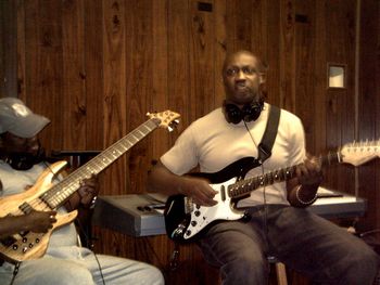 Bill & Robert laying tracks for Bill's Music
