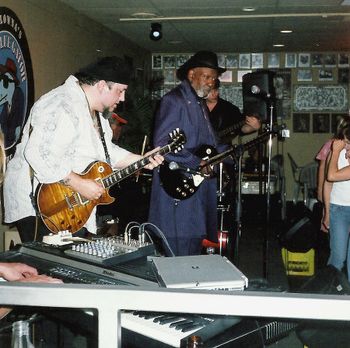 With Sonny Rhodes Blue Gator Kelowna 2005
