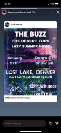 Lazy Summer Home w/ The Buzz and The Desert Furs