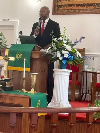 Guest speaker Esau Harris
