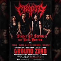 Shades of Sorrow Tour with Crypta, Malefic, Blackwater Drowning and MAFIA