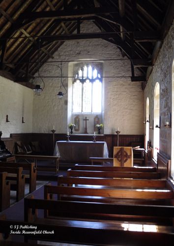 Inside Heavenfield Church