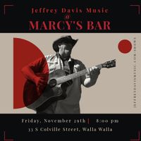 Black Friday Party @ Marcy's Bar with Jeffrey Davis LIVE
