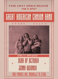 Great American Canyon Band, Year of October, Jenna Weidner