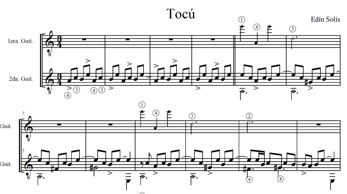Tocú (guitar duet)