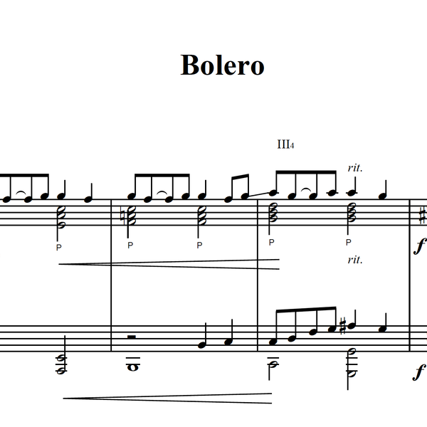 Bolero (guitar duet)