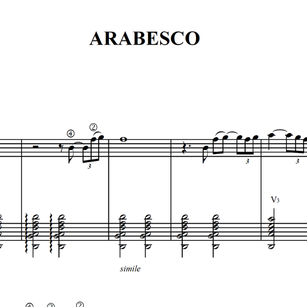 Arabesco (guitar duet)