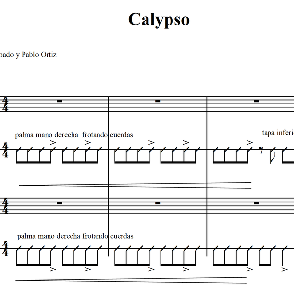Calypso (guitar duet)