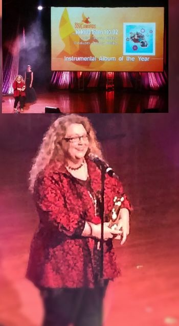 Tracey Accepting the Dove for Instrumental Album of the Year
