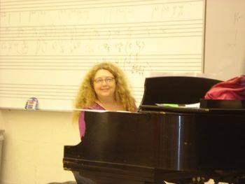 Tracey teaching during her Sight-Singing, Ear-Training Class
