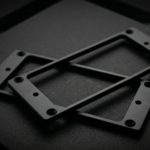 Hufschmid design Brass Humbucker Mounting Rings for 6-String Guitar